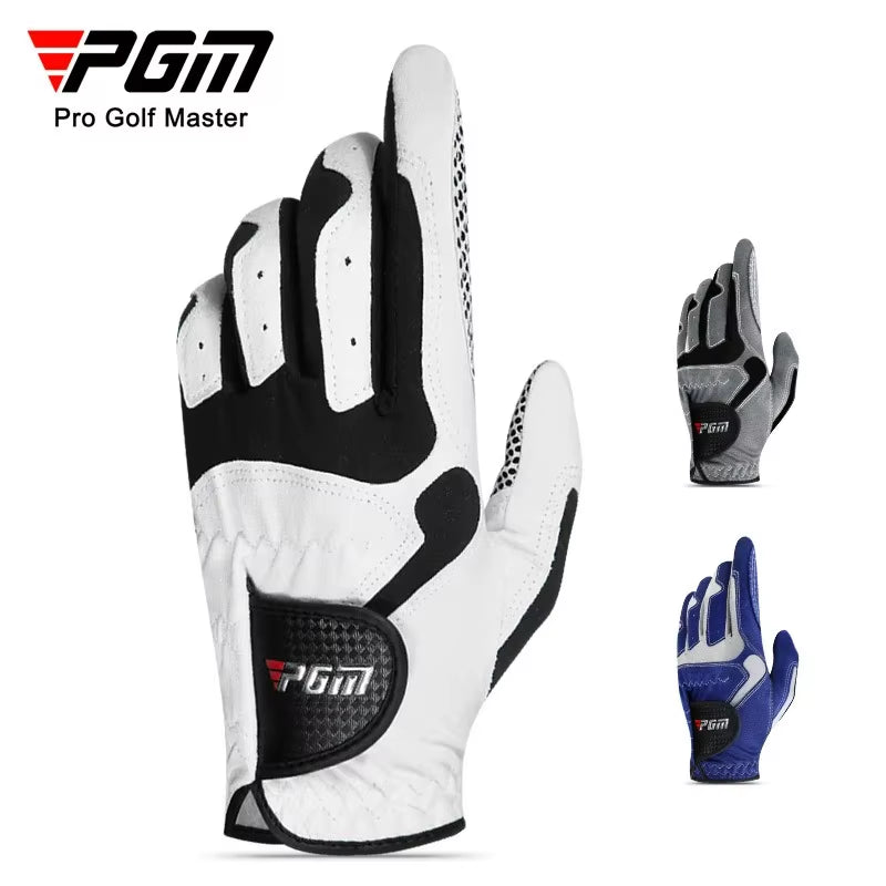 Professional Golf Gloves Microfiber Cloth Fabric Breathable Non-Slip Gloves Club Swing Putting Training Gloves