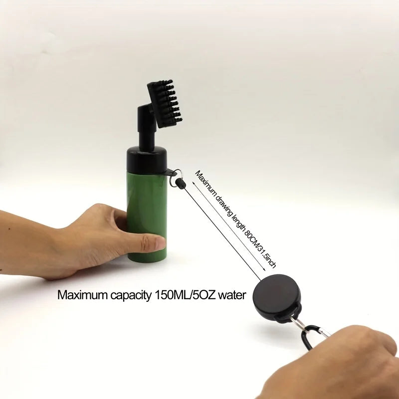 Golf Club Cleaner Groove Tube Golf Brush Golf Club Brush with Leakproof Reservoir Tube Squeeze Bottle for Easy Cleaning