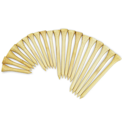 100Pc/Bag Bamboo Golf Tees 4 Sizes for Irons Putter Varied Peg 1.7In 2.1In 2.8In 3.3In for Golfer Gift Golf Ball Holder 골프Tee