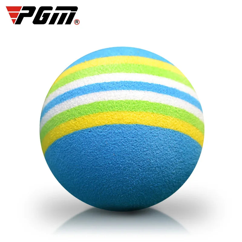 10Pcs Rainbow Stripe Foam Sponge Golf Balls Swing Practice Training Aids Ball 38Mm Indoor Practice Ball Golf Stuff Q007