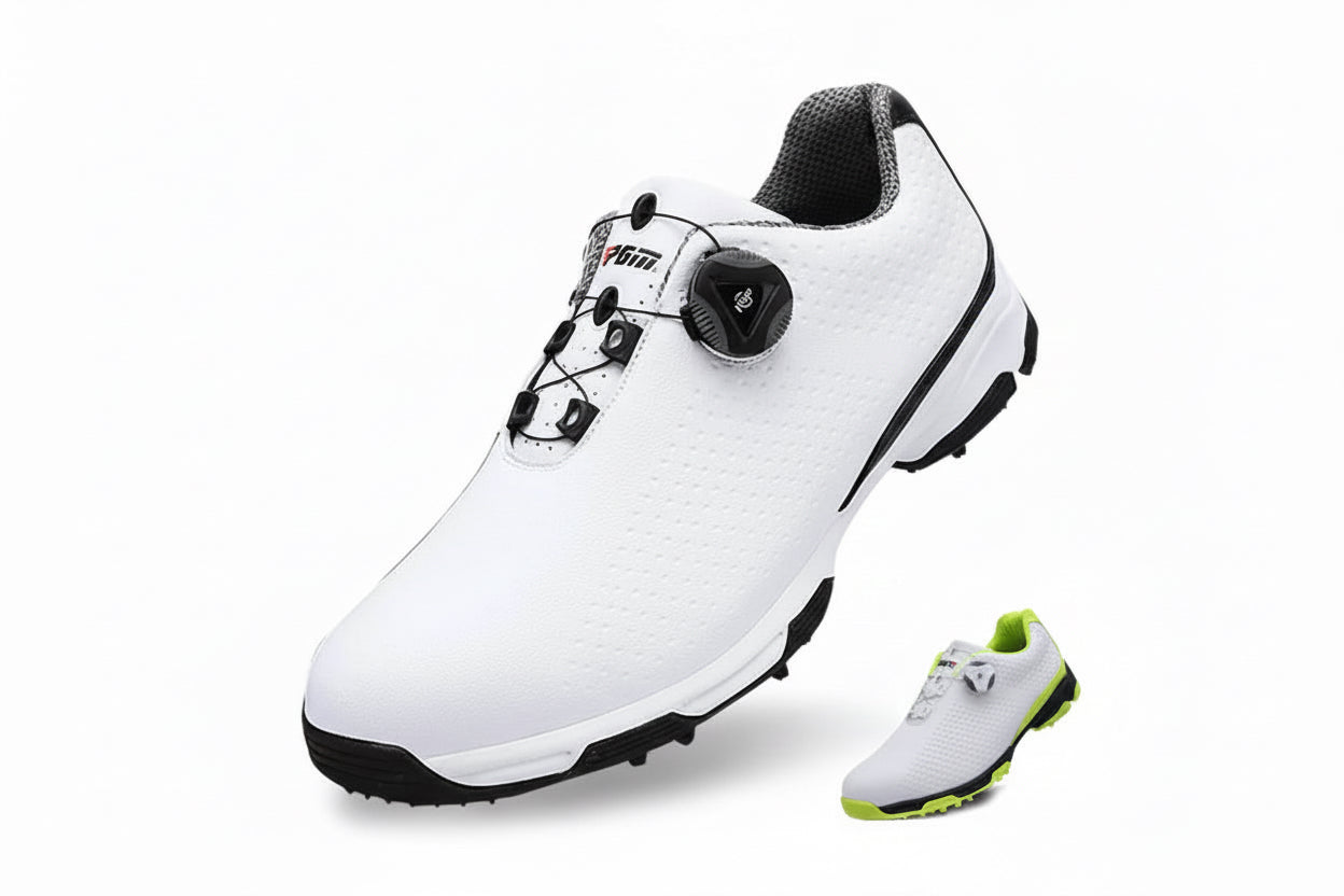 Golf Shoes Men Waterproof Sports Shoes Knobs Buckle Shoes Mesh Lining Breathable Slip Resistant Sneakers for Male Outdoor